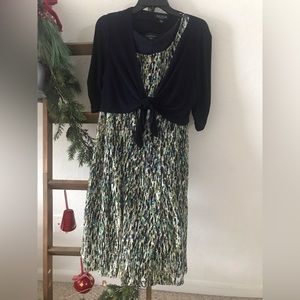 Perception print jacket dress